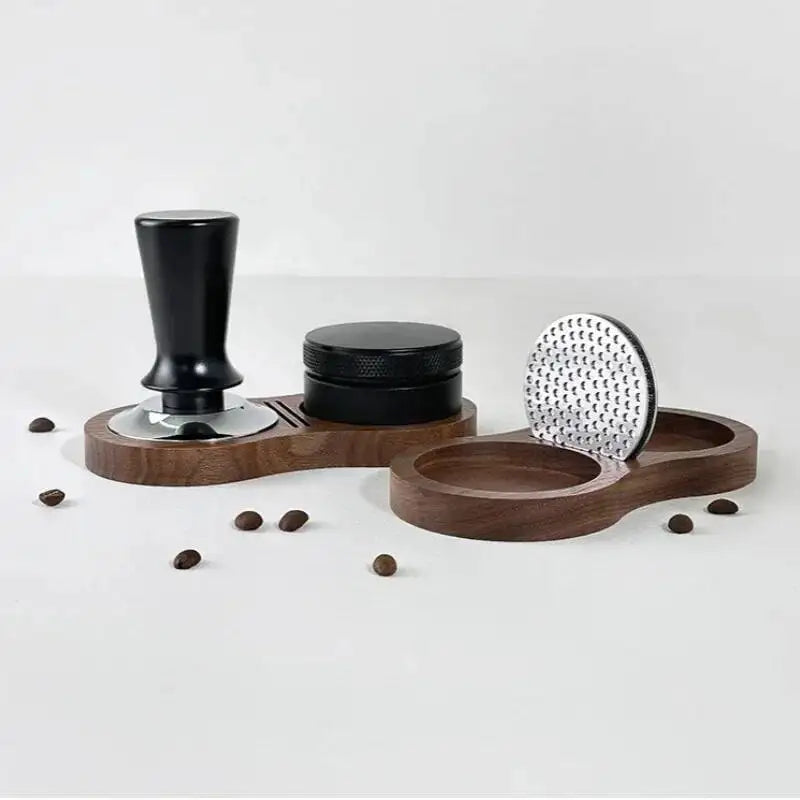 Espressa Figure 8 Walnut Wood Coffee Tamper Station