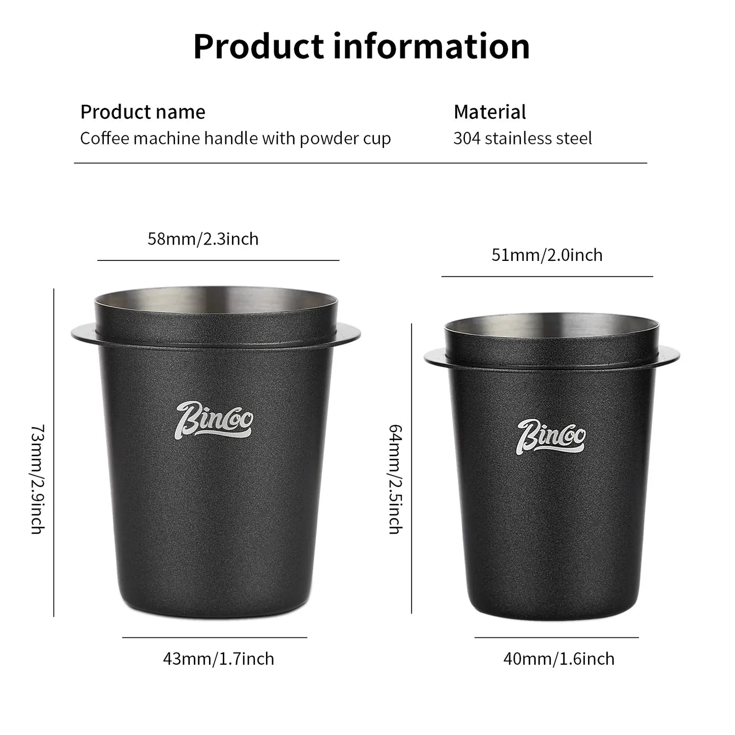 Bincoo Coffee Dosing Cup 58mm