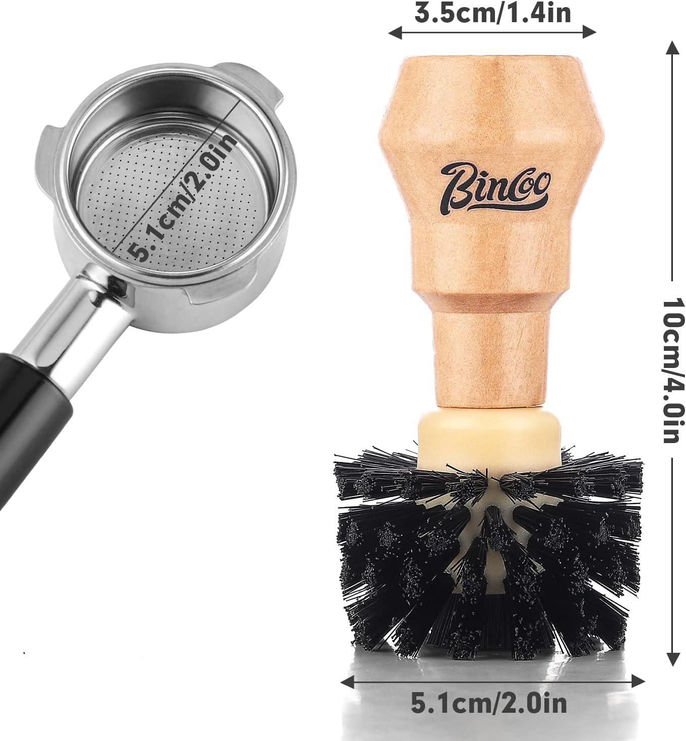 Bincoo Portafilter Cleaning Brush