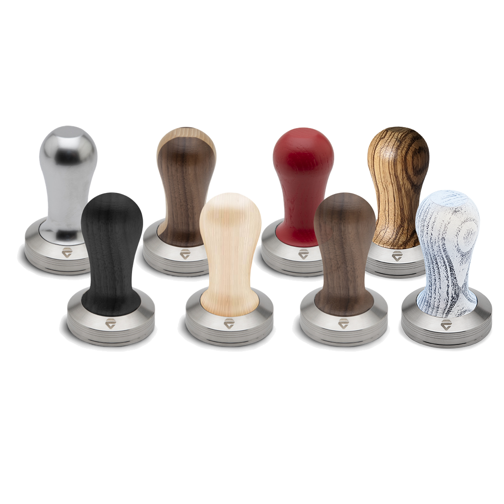 Lelit Coffee Tamper with Red Wooden Handle 57.35 mm
