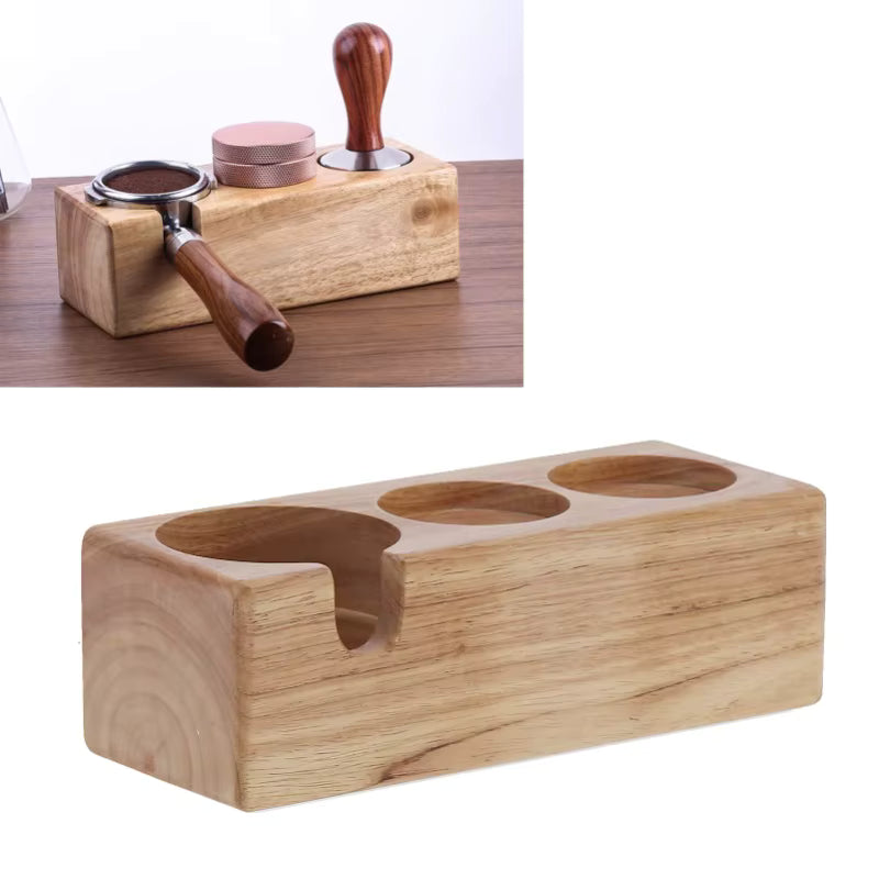 Coffee Plus Wooden Tamping Station