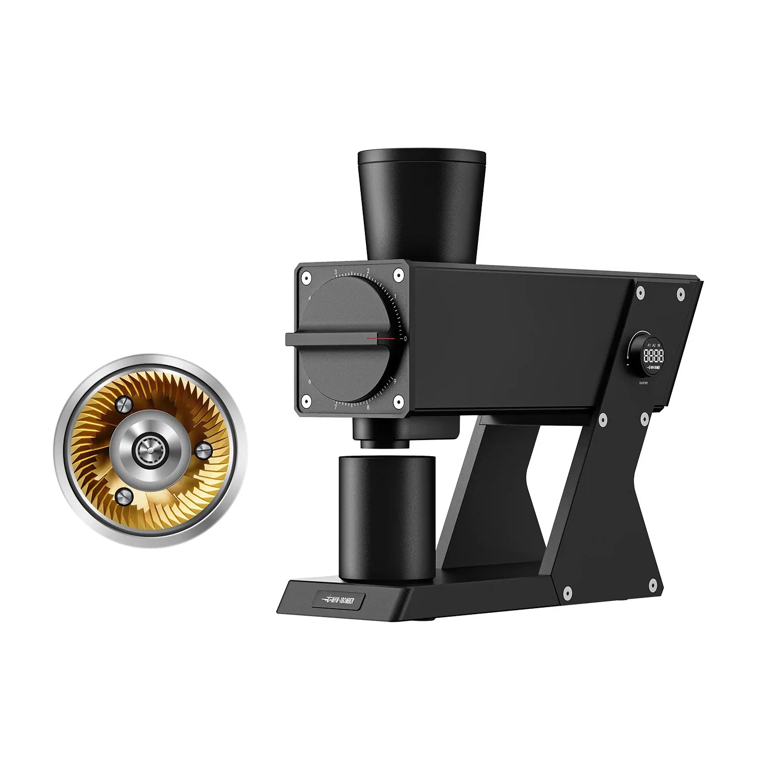 MHW-3BOMBER F74 Navigator | 74mm Flat Burr, Variable RPM – Coffee Plus
