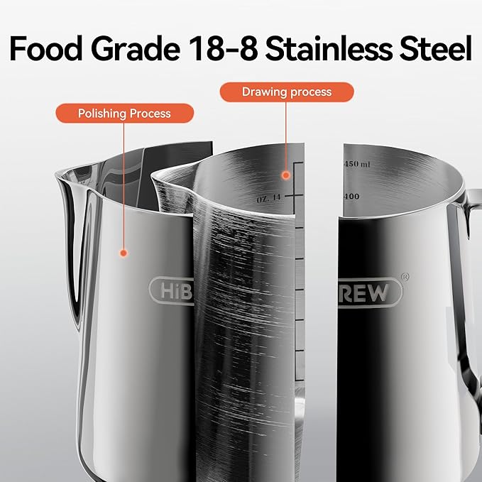 Hibrew 450ml milk pitcher
