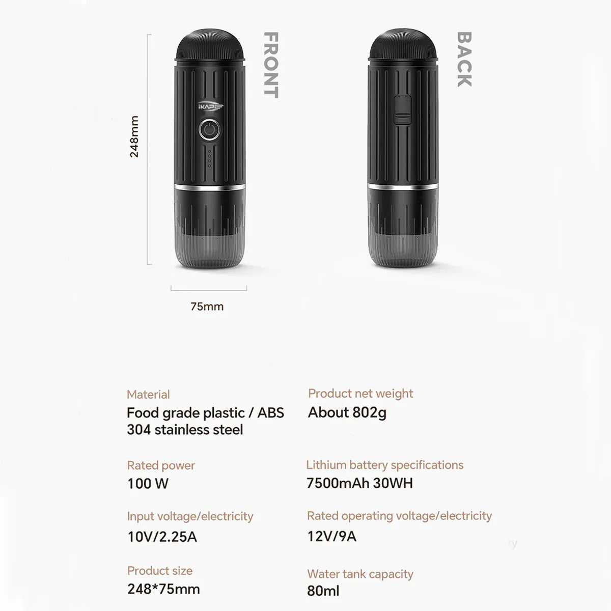 IKAPE Portable Espresso Maker V1