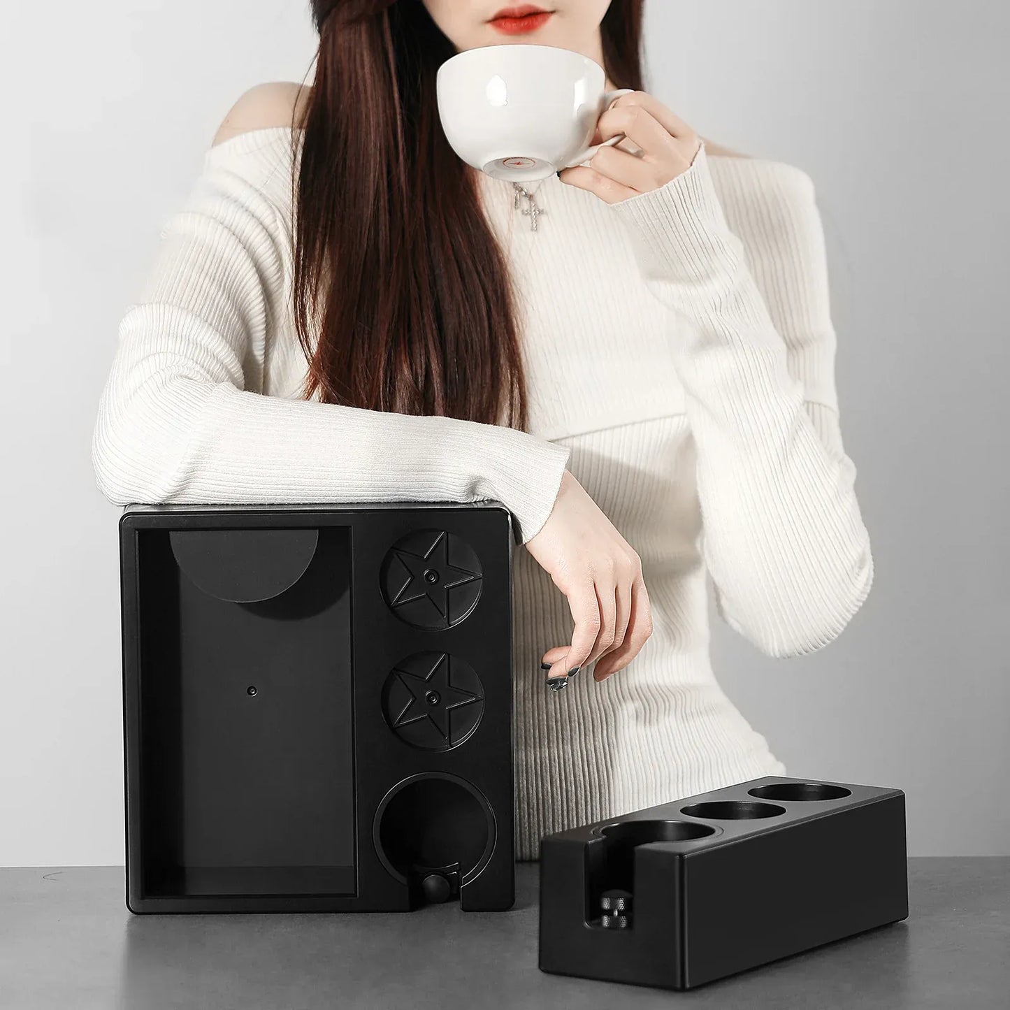 MHW-3 Bomber ABS Tamping Station Coffee Cleaning Equipments CoffeePlus.india