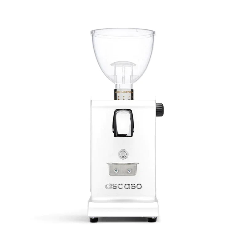 Ascaso i‑Steel i‑1 grinder burrs and adjustment demonstration for espresso grinding