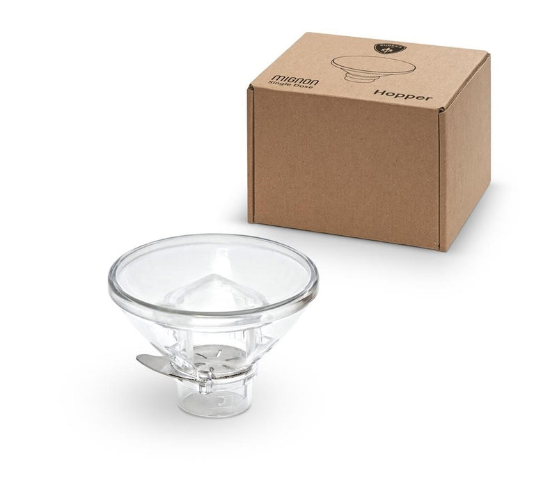 Eureka Mignon Single Dose Hopper 45g with transparent design and eco-friendly packaging