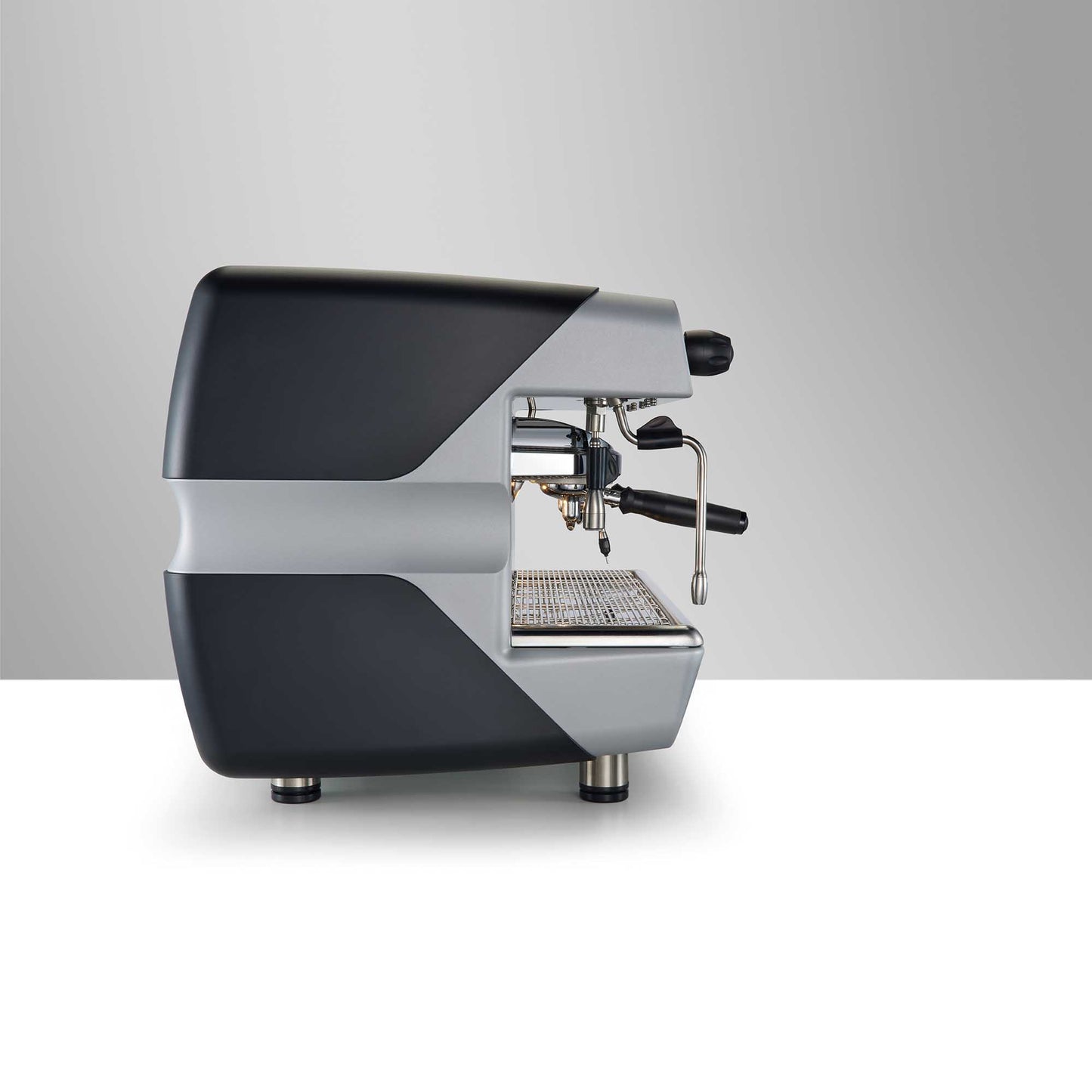 Rear view of Nettuno A/2 espresso machine with accessible service components