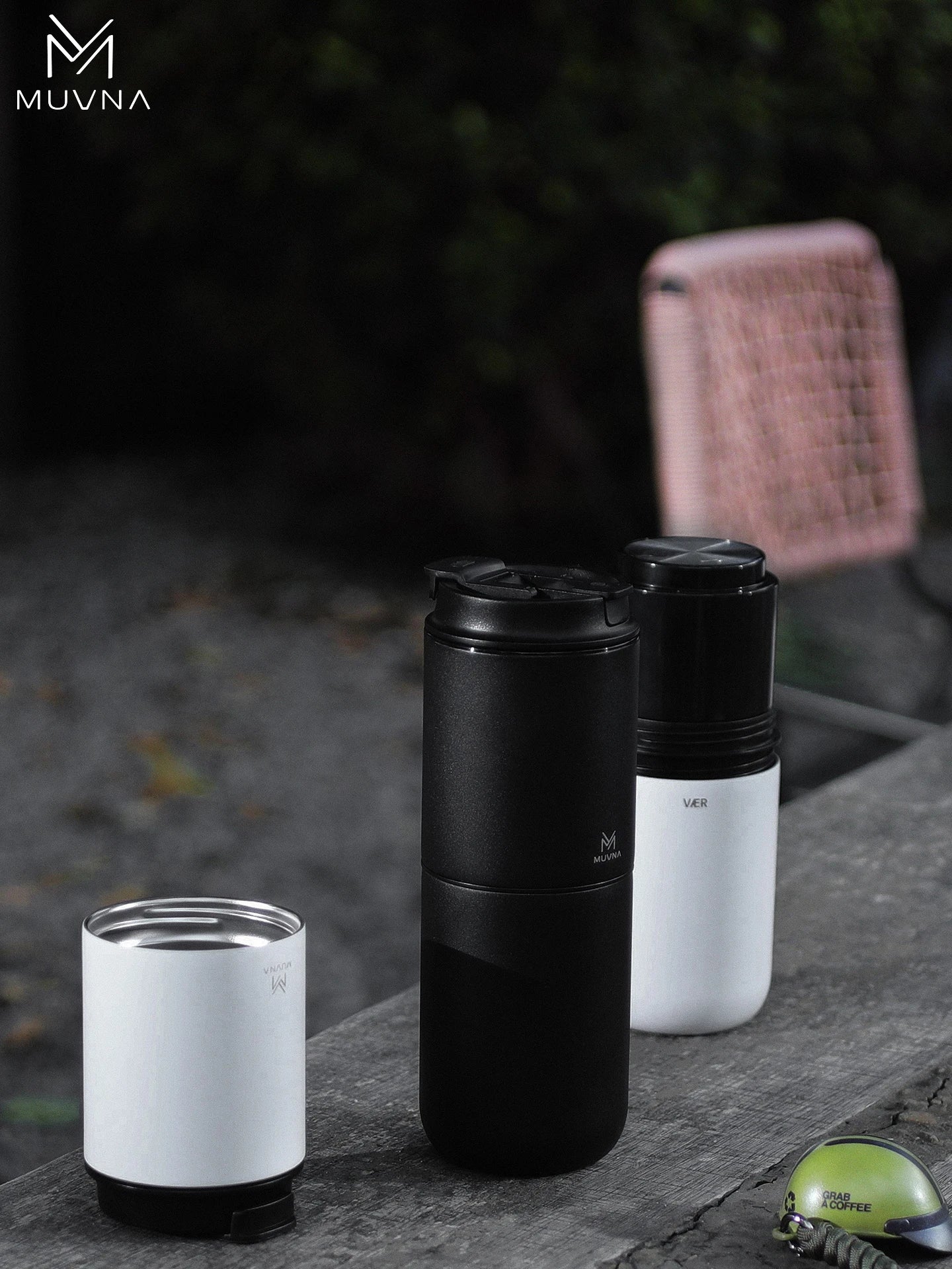 Muvna 3 in 1 Portable Pour over Coffee Machine