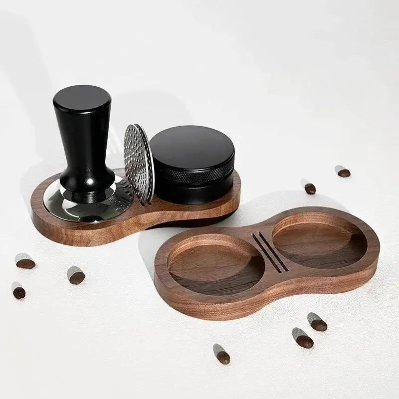 Espressa Figure 8 Walnut Wood Coffee Tamper Station