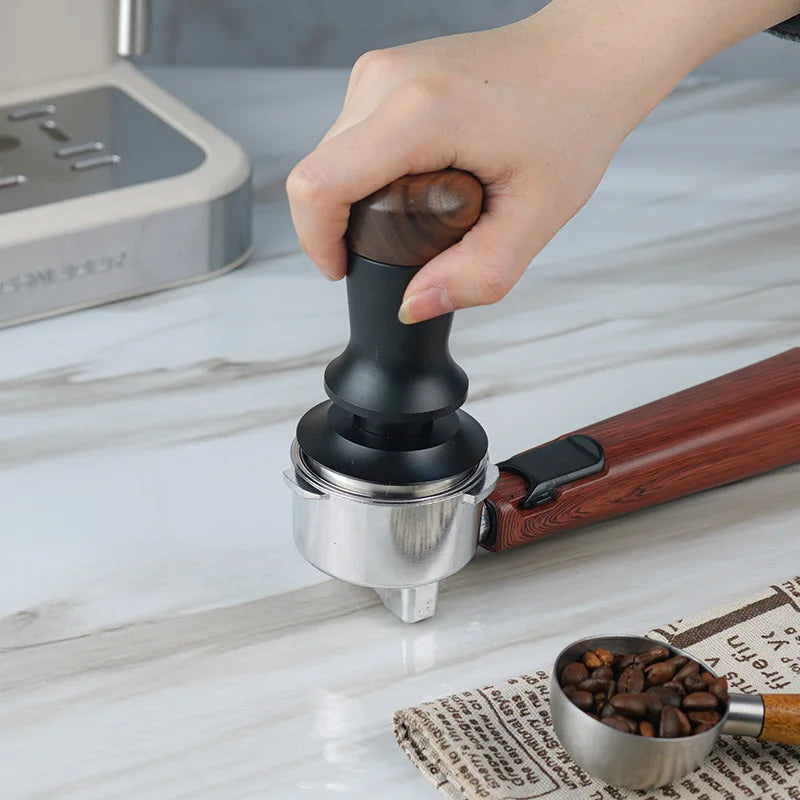 Espressa Walnut Wood Spring Tamper