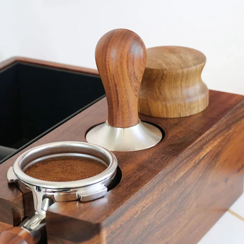 Espressa Double Base Wood Tamper