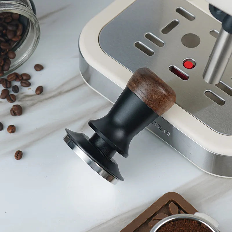Espressa Walnut Wood Spring Tamper