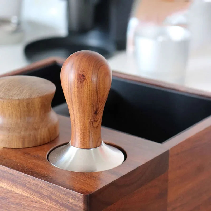 Espressa Double Base Wood Tamper