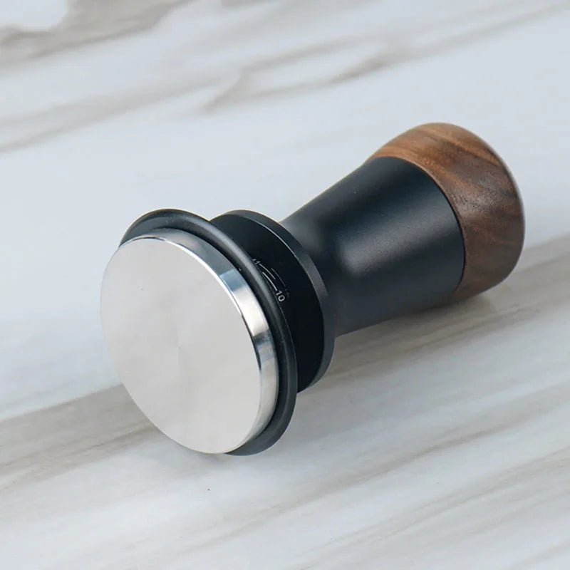 Espressa Walnut Wood Spring Tamper