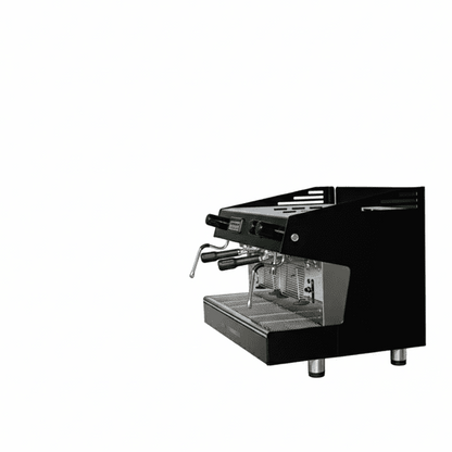 Black Atlantic Espresso machine on a white background