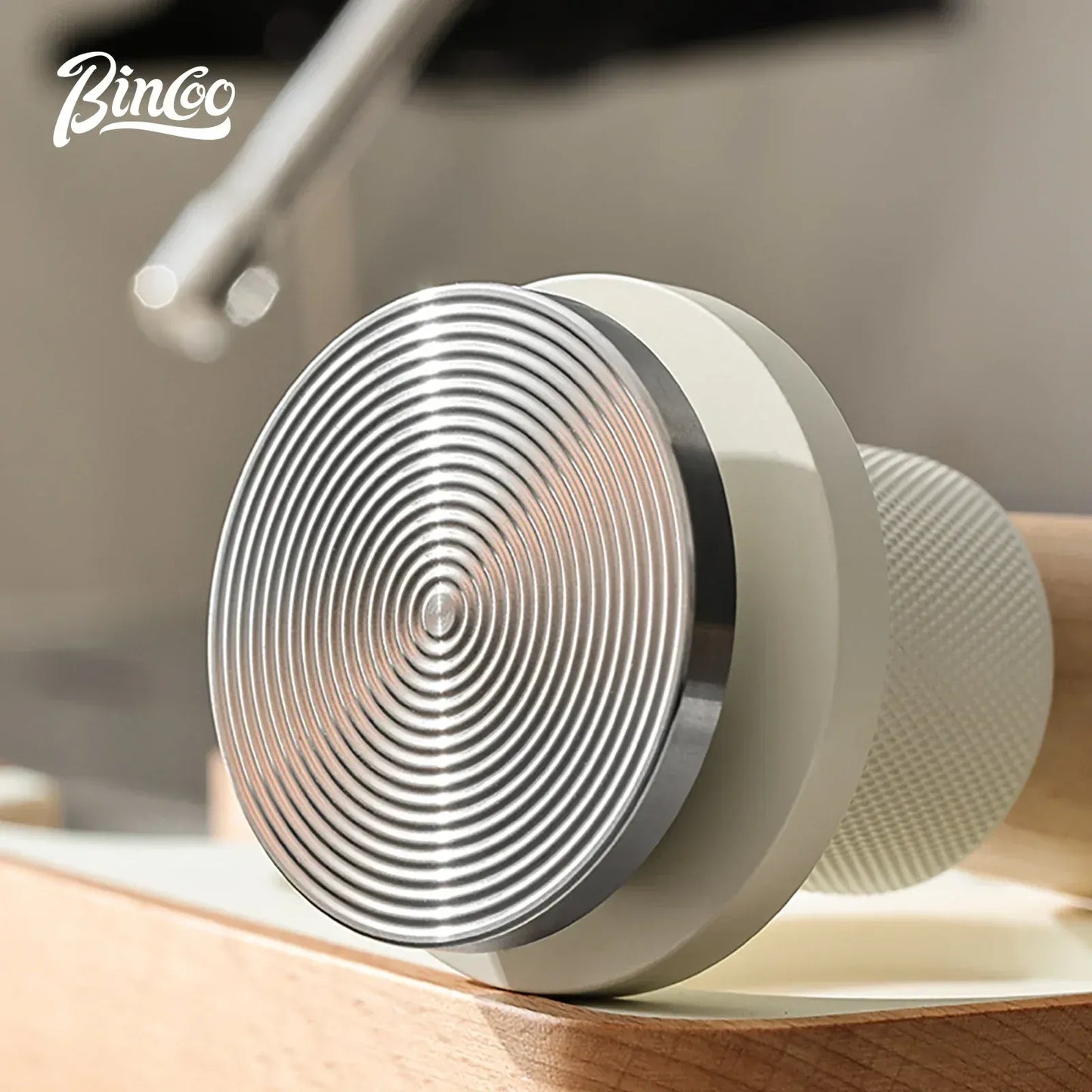 Bincoo 30-Pound Force Beech Espresso Tamper