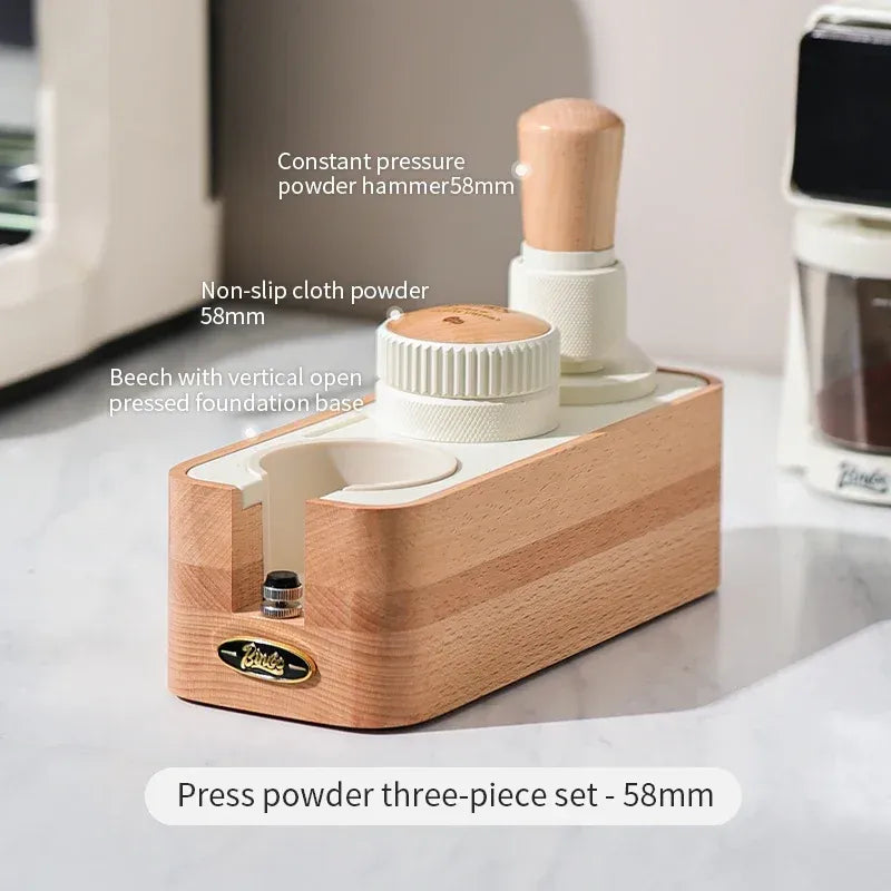 Bincoo 30-Pound Force Beech Espresso Tamper