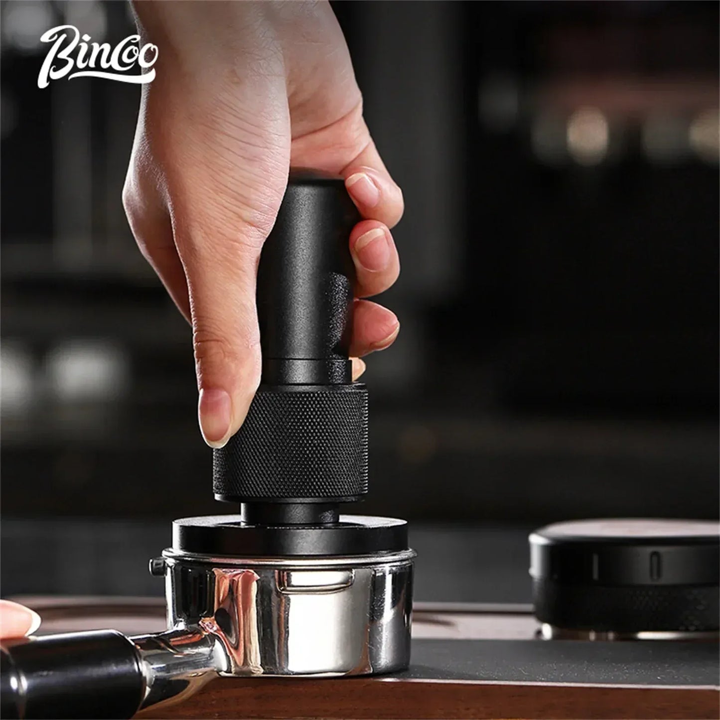 Bincoo 30-Pound Force Metal Espresso Tamper
