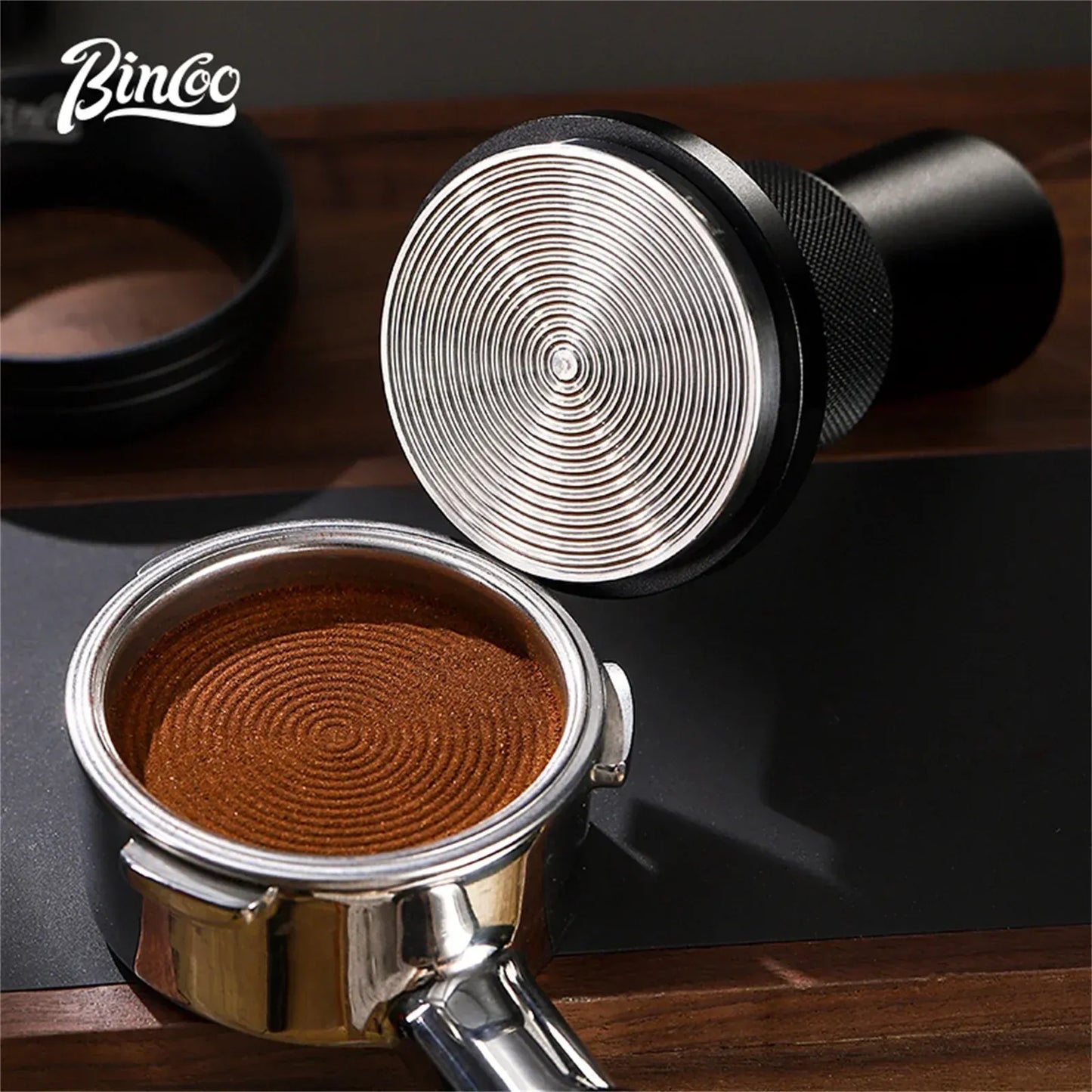 Bincoo 30-Pound Force Metal Espresso Tamper