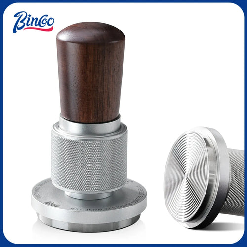 Bincoo 30-Pound Force Walnut Espresso Tamper