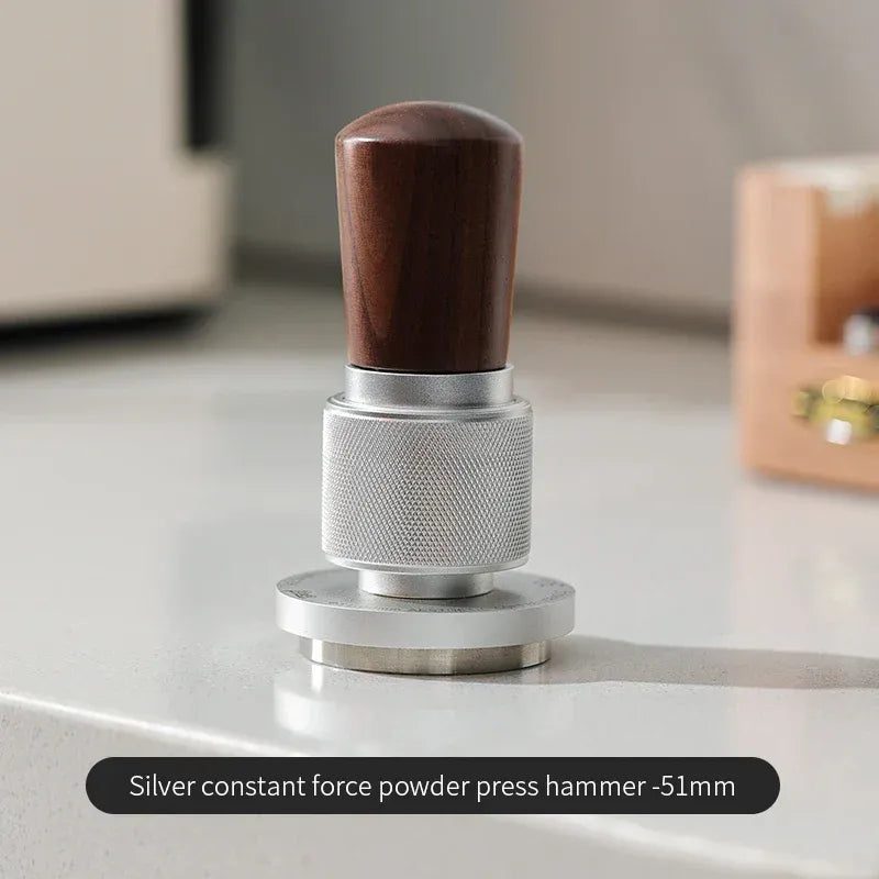 Bincoo 30-Pound Force Walnut Espresso Tamper