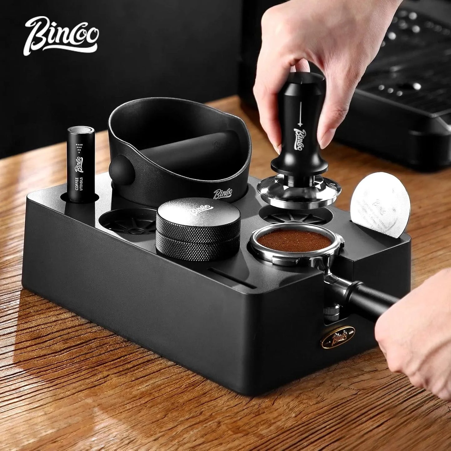 Bincoo 8 in 1 Espresso Coffee Tamper Station