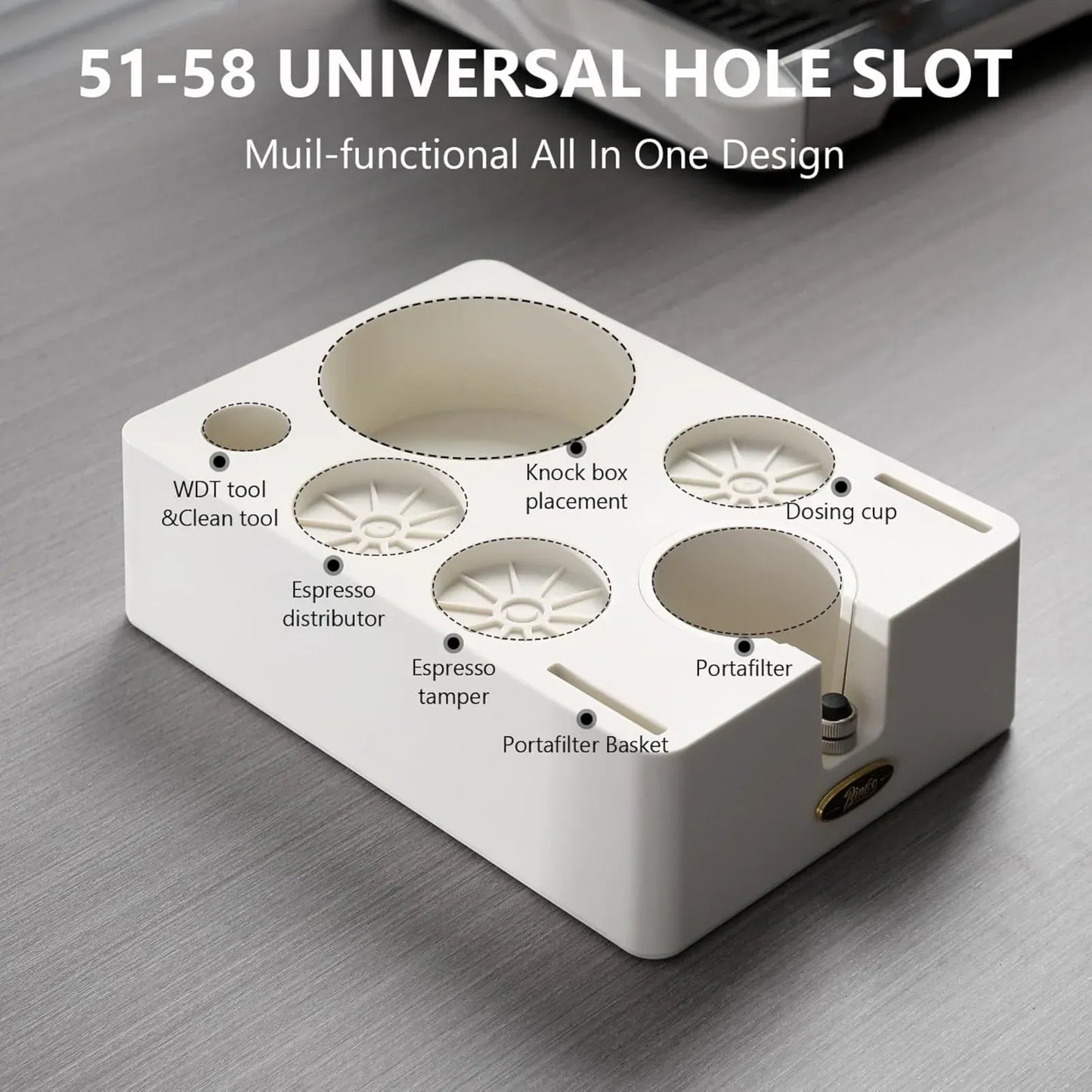 Bincoo 8 in 1 Espresso Coffee Tamper Station