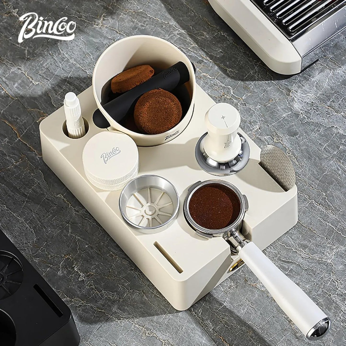Bincoo 8 in 1 Espresso Coffee Tamper Station