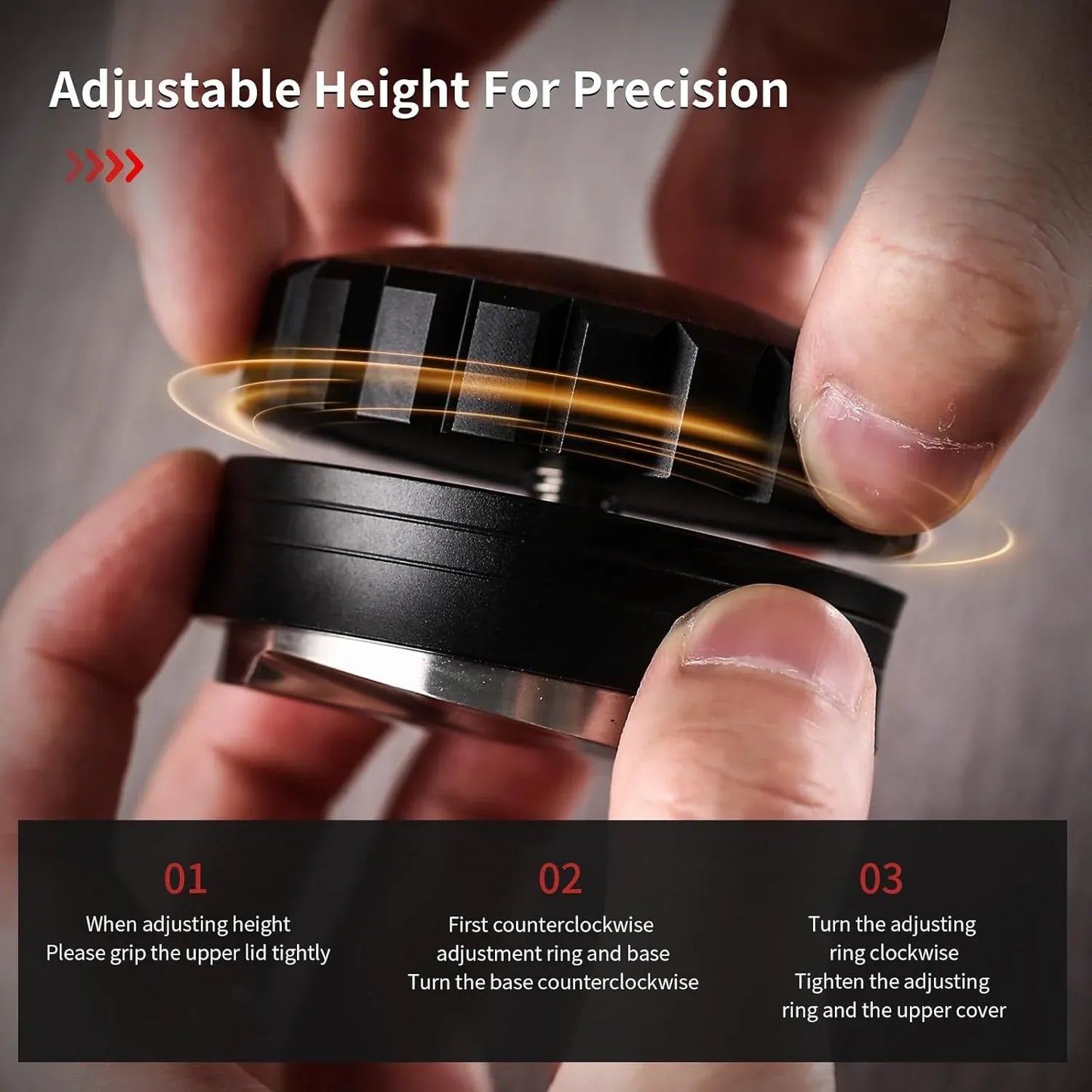 Bincoo Adjustable Height Espresso Distribution Tool