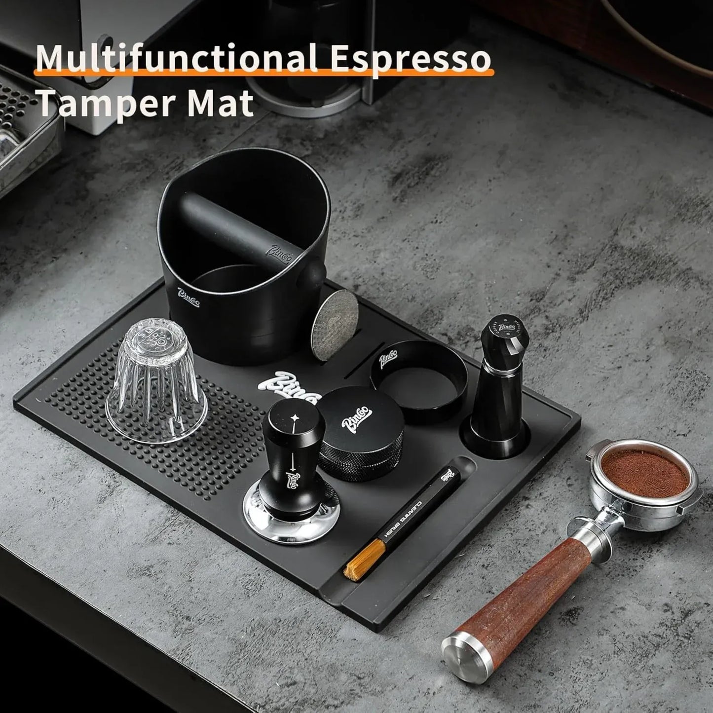 Bincoo All in One-Tamping Pad for Barista Tool