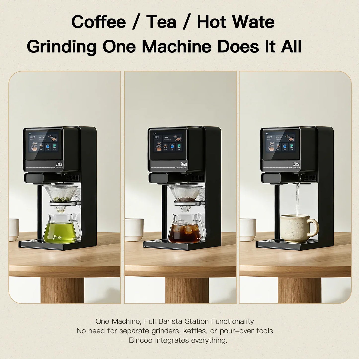 Bincoo Auto Pour Over + Grinder