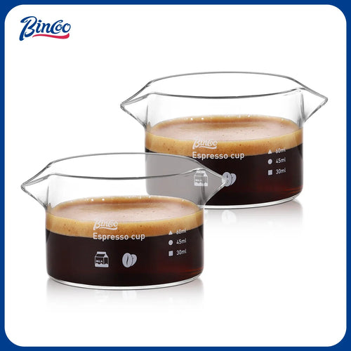 Bincoo Barista Espresso Cups with Double Spout