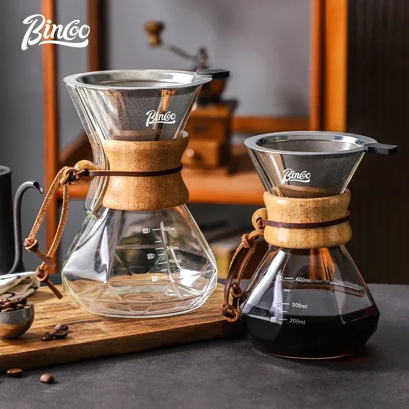 Bincoo Chemex Maker Set Borosilicate Glass