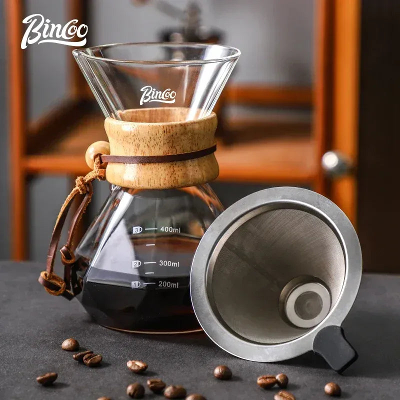 Bincoo Chemex Maker Set Borosilicate Glass
