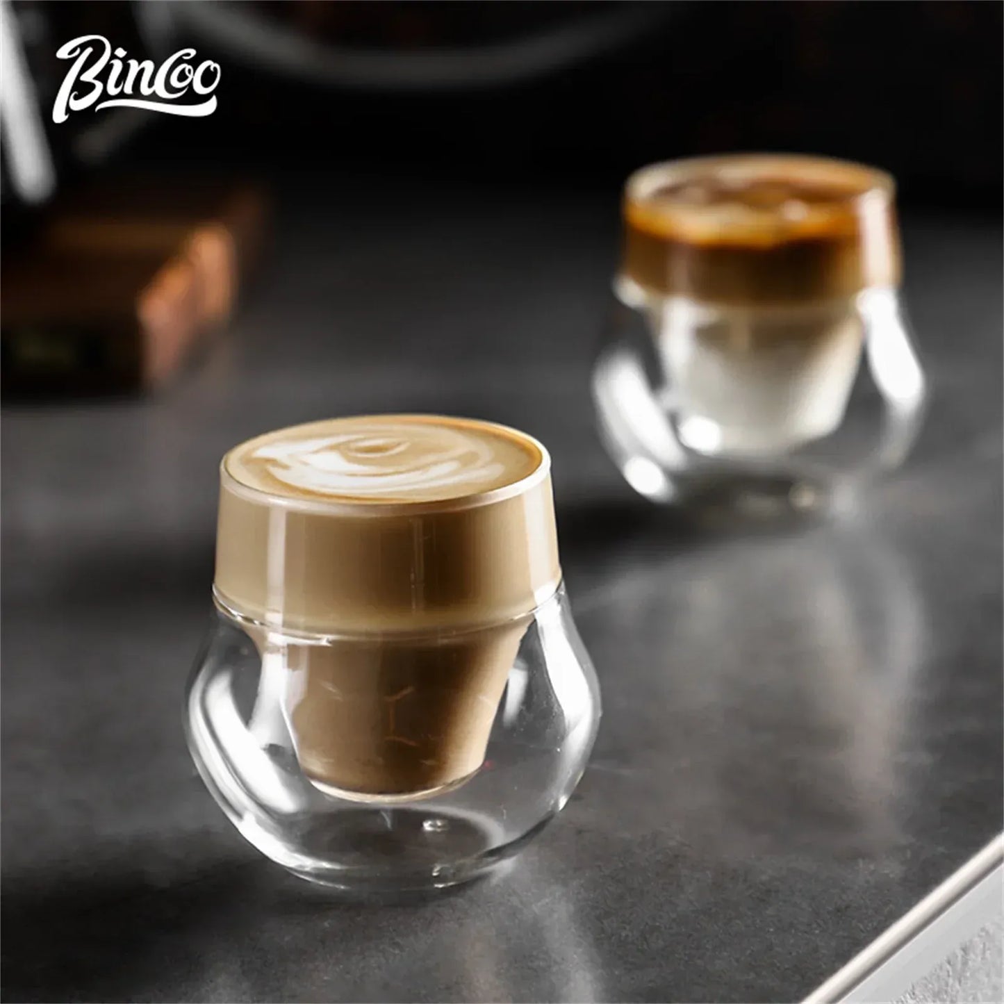Bincoo Double Wall Glass Aroma Tasting Cup 110ml