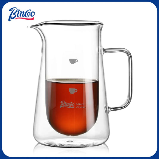 Bincoo Double Wall Glass Coffee Carafe