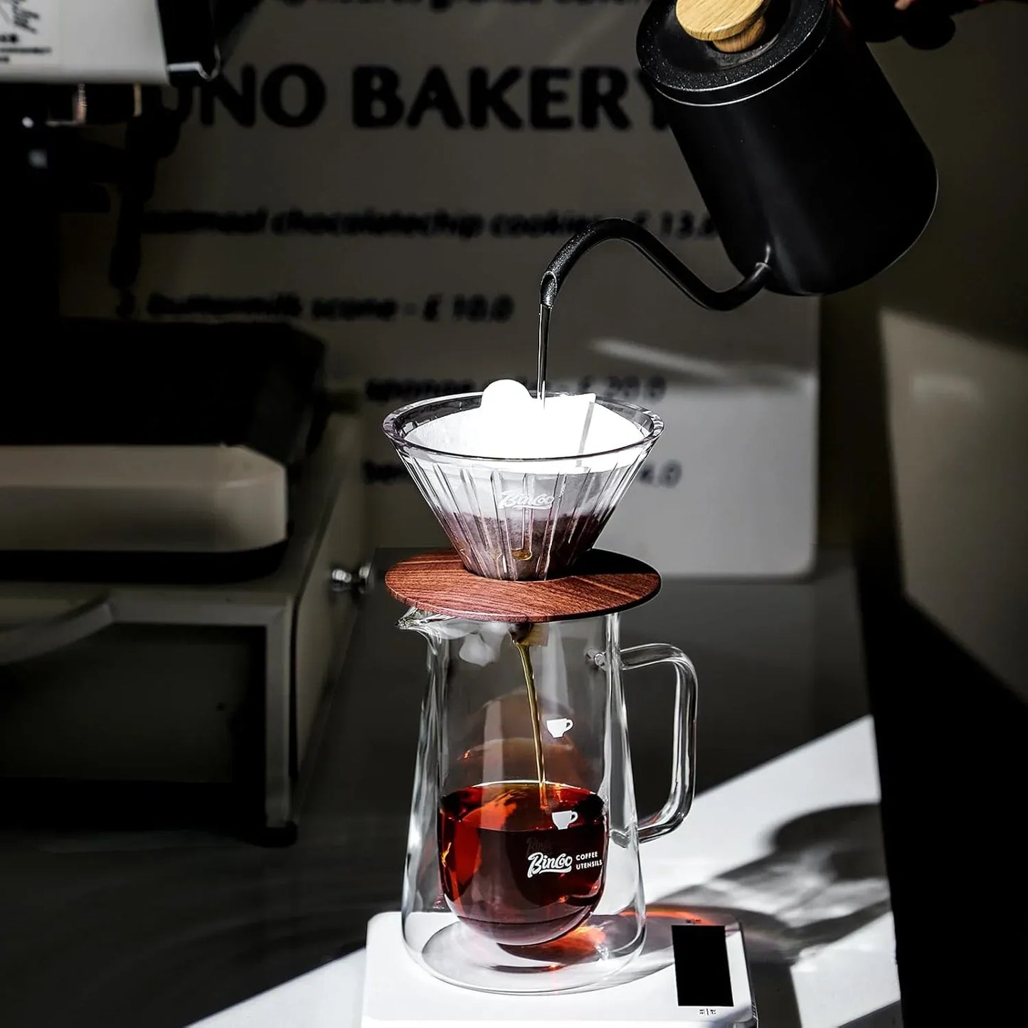 Bincoo Double Wall Glass Coffee Carafe