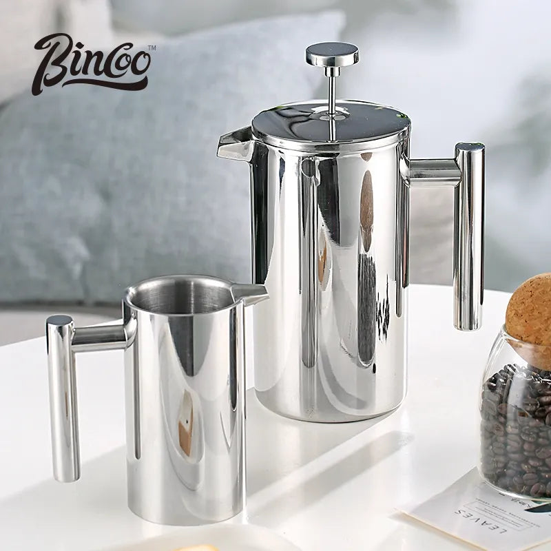 Bincoo Double Wall Stainless Steel French Press 1000ml