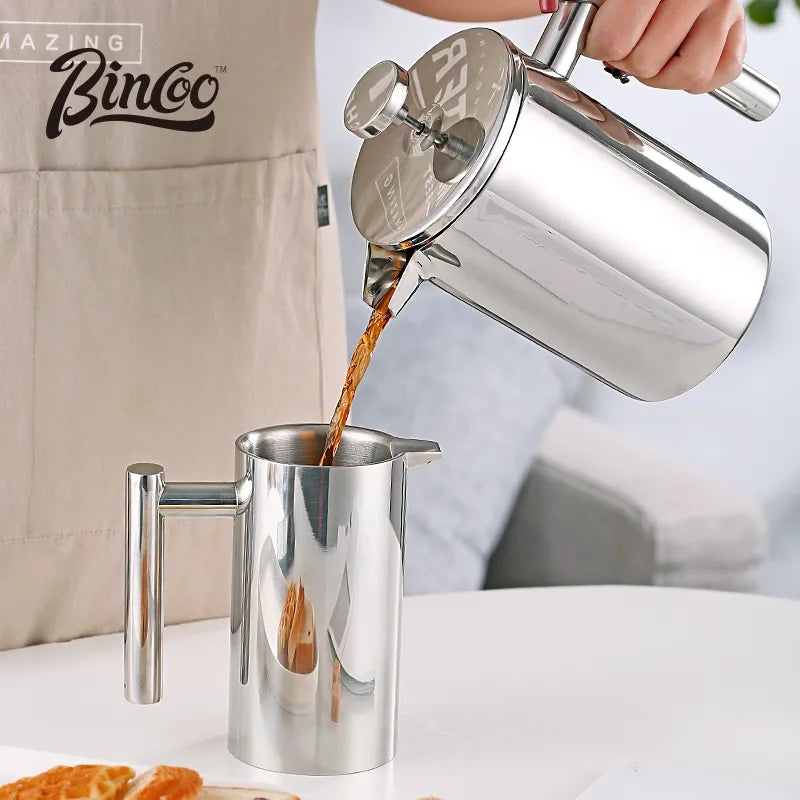 Bincoo Double Wall Stainless Steel French Press 1000ml