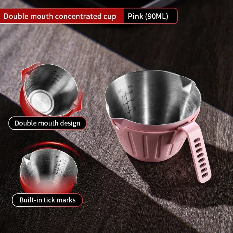 Bincoo Espresso Shot Glass with Silicone Sleeve 90ml