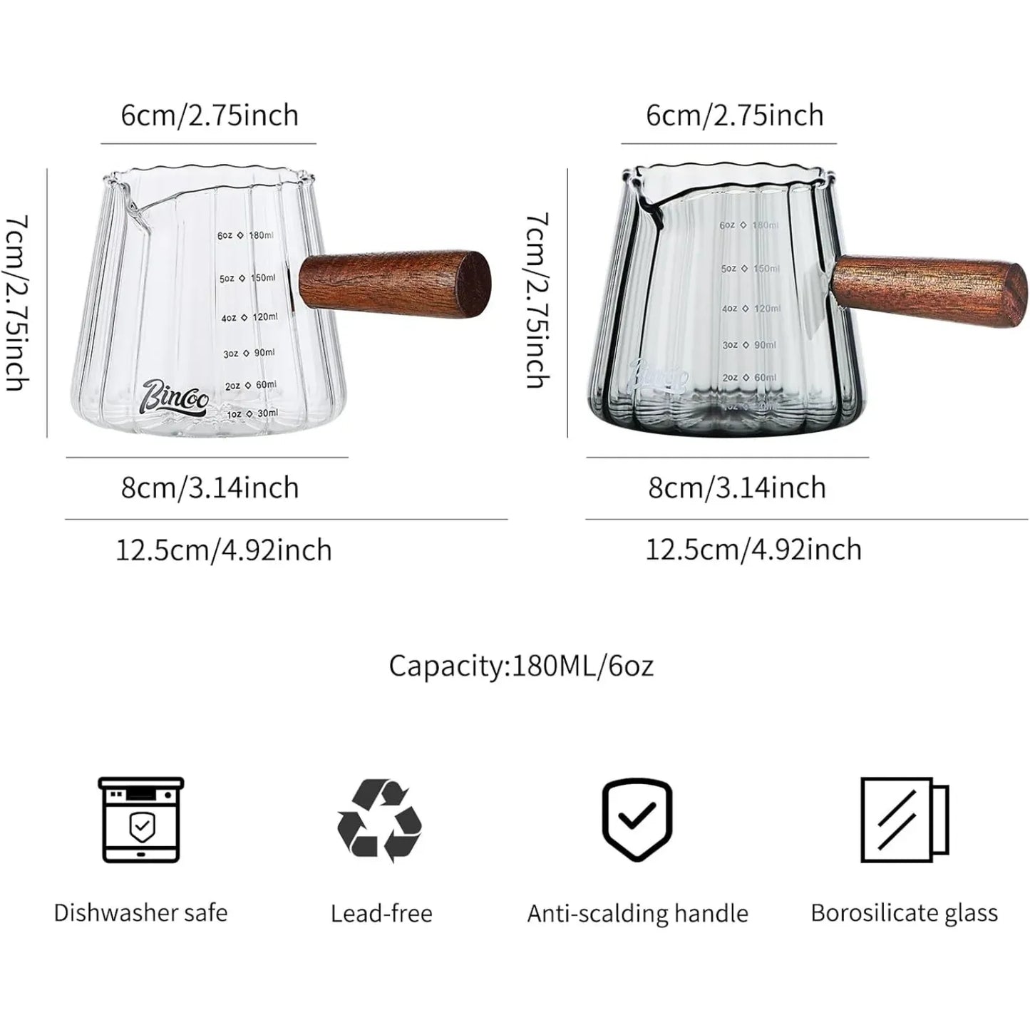 Bincoo Espresso Shot Glass with Wood