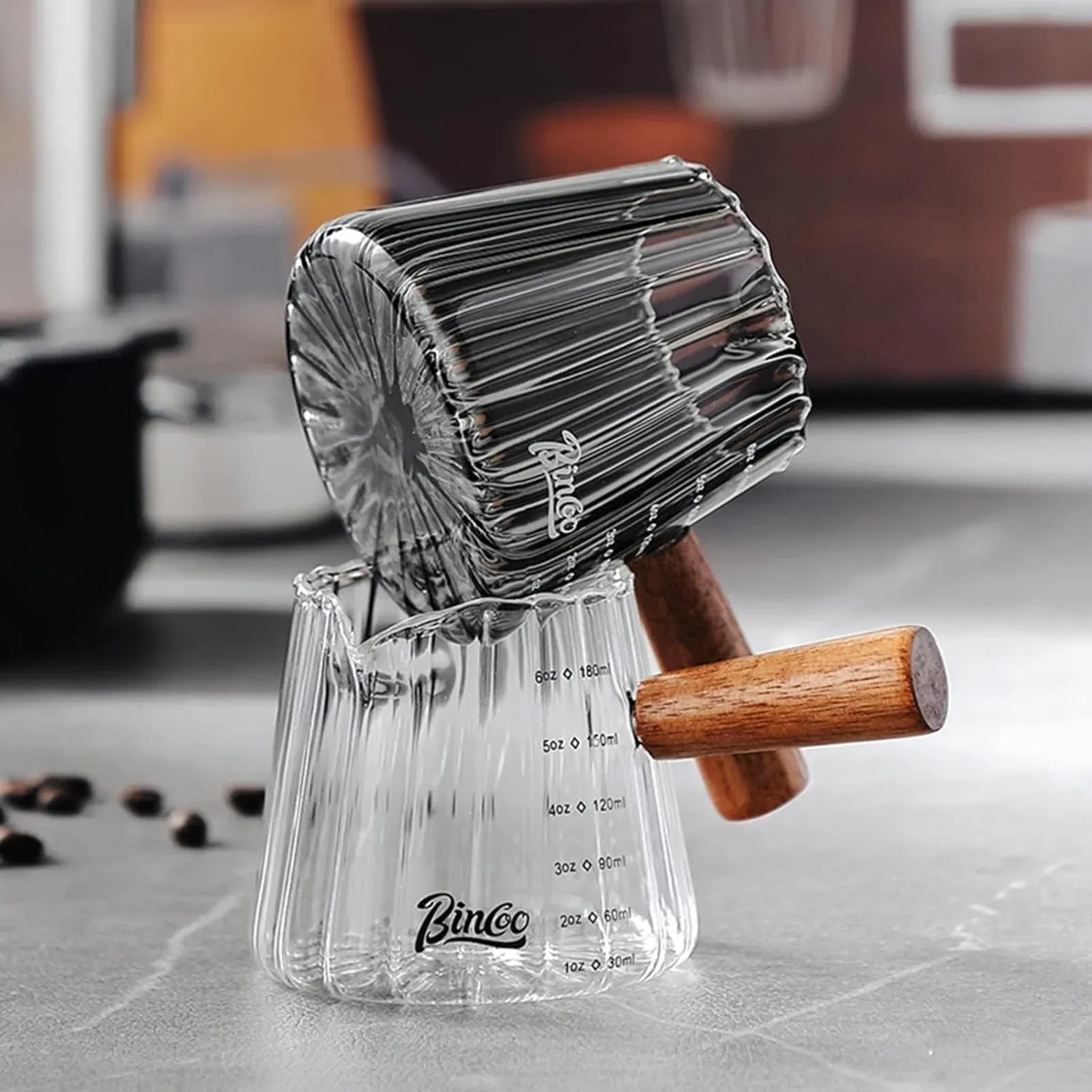 Bincoo Espresso Shot Glass with Wood