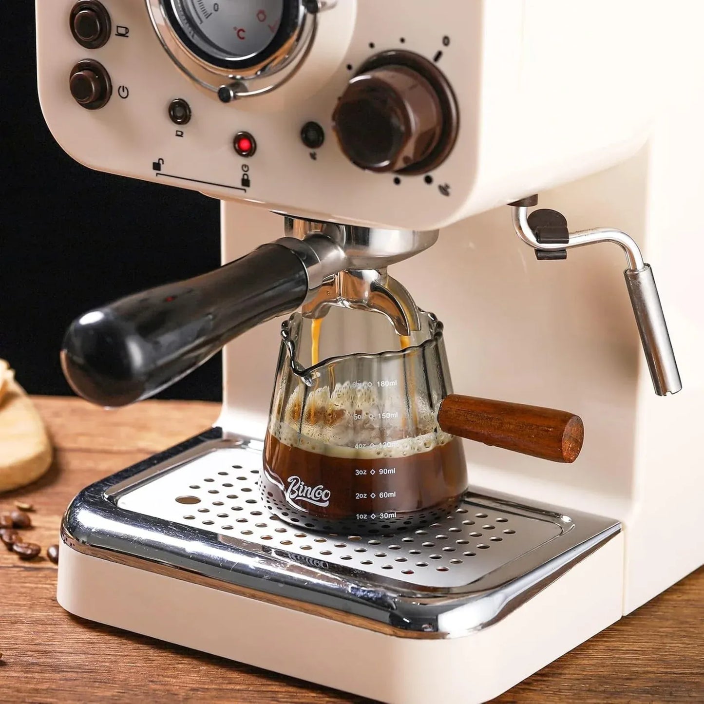 Bincoo Espresso Shot Glass with Wood