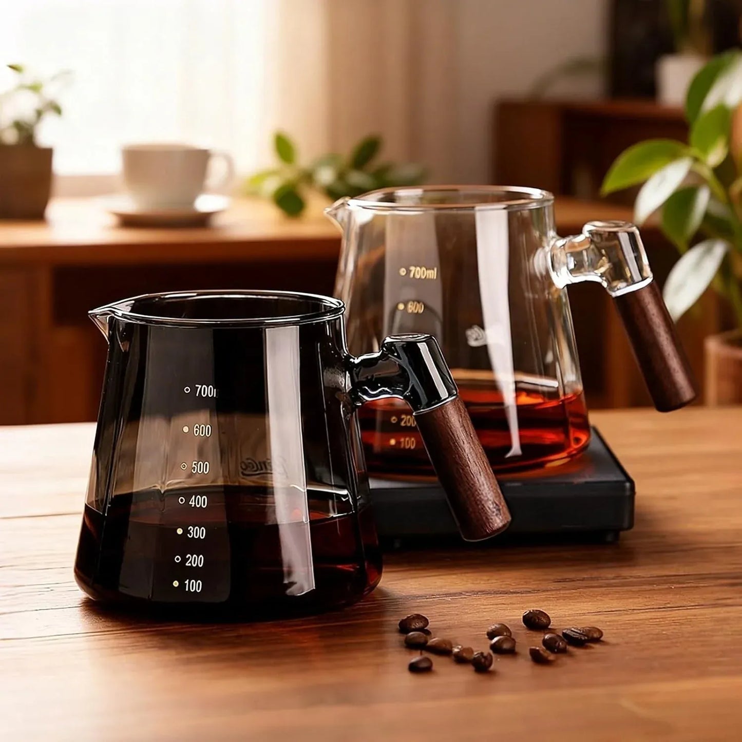 Bincoo 800ml Glass Coffee Carafe with Handle