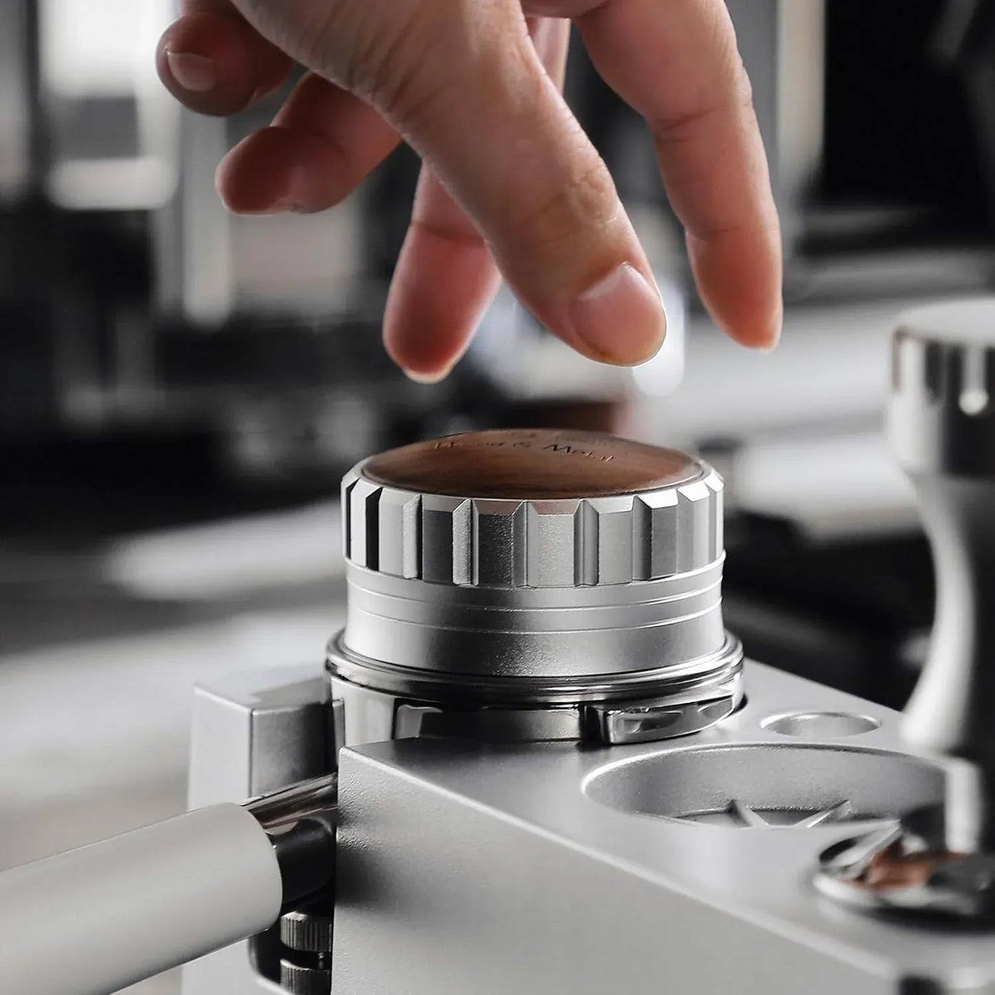 Bincoo Heavy Duty Coffee Levelling Tool with Wood Lid