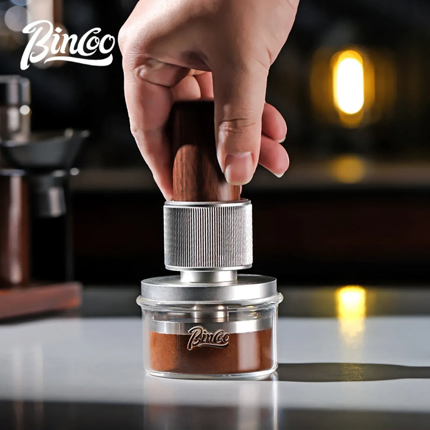 Bincoo Hengli Walnut Espresso Tamper
