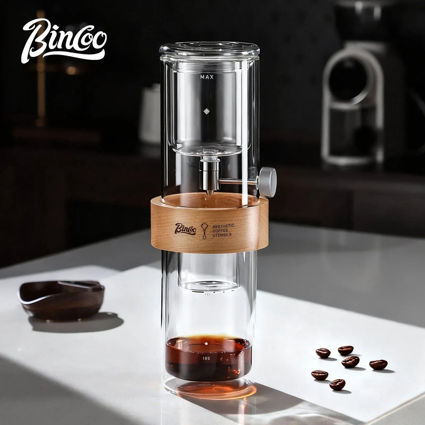 Bincoo Large Capacity Cold Brew Coffee Pot Double Walled Glass