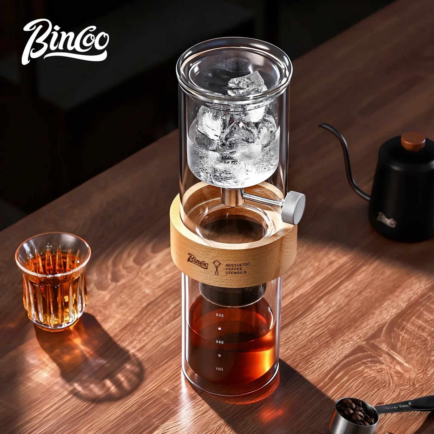 Bincoo Large Capacity Cold Brew Coffee Pot Double Walled Glass