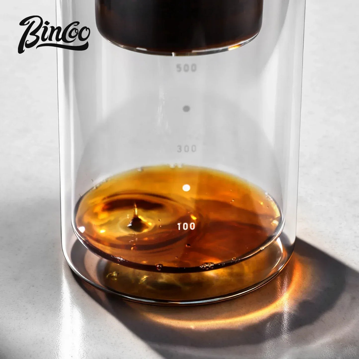 Bincoo Large Capacity Cold Brew Coffee Pot Double Walled Glass